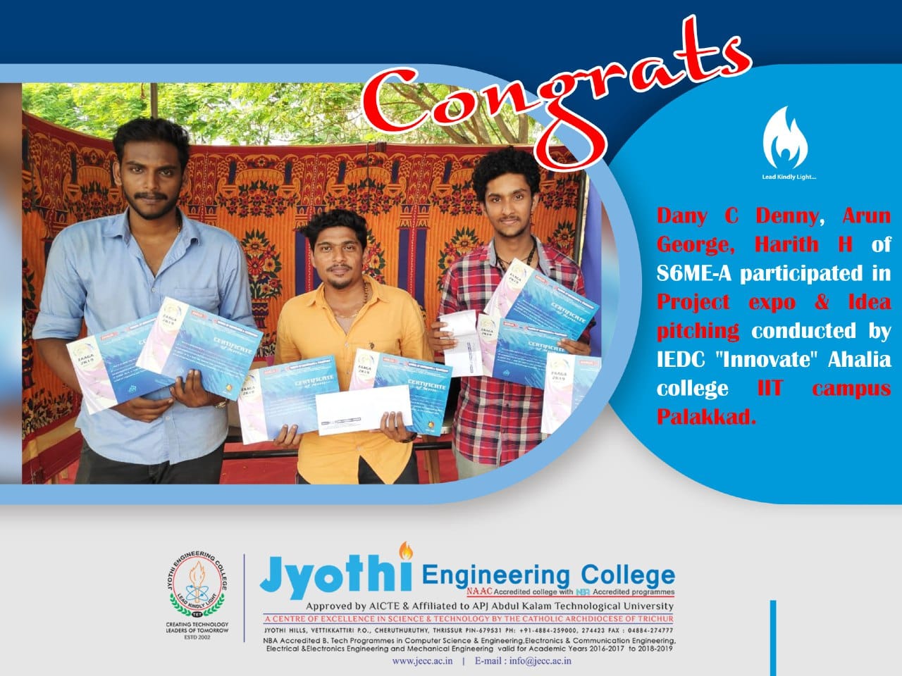 Mechanical Engineering Jyothi Engineering College Jec Cheruthuruthy Thrissur